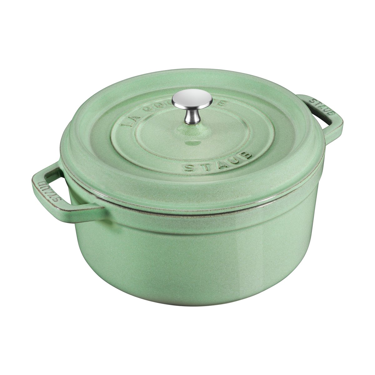 Staub rund gryta i gjutjärn 5,2 l Salvia | Skandinavisk Design | Grytor | Grön