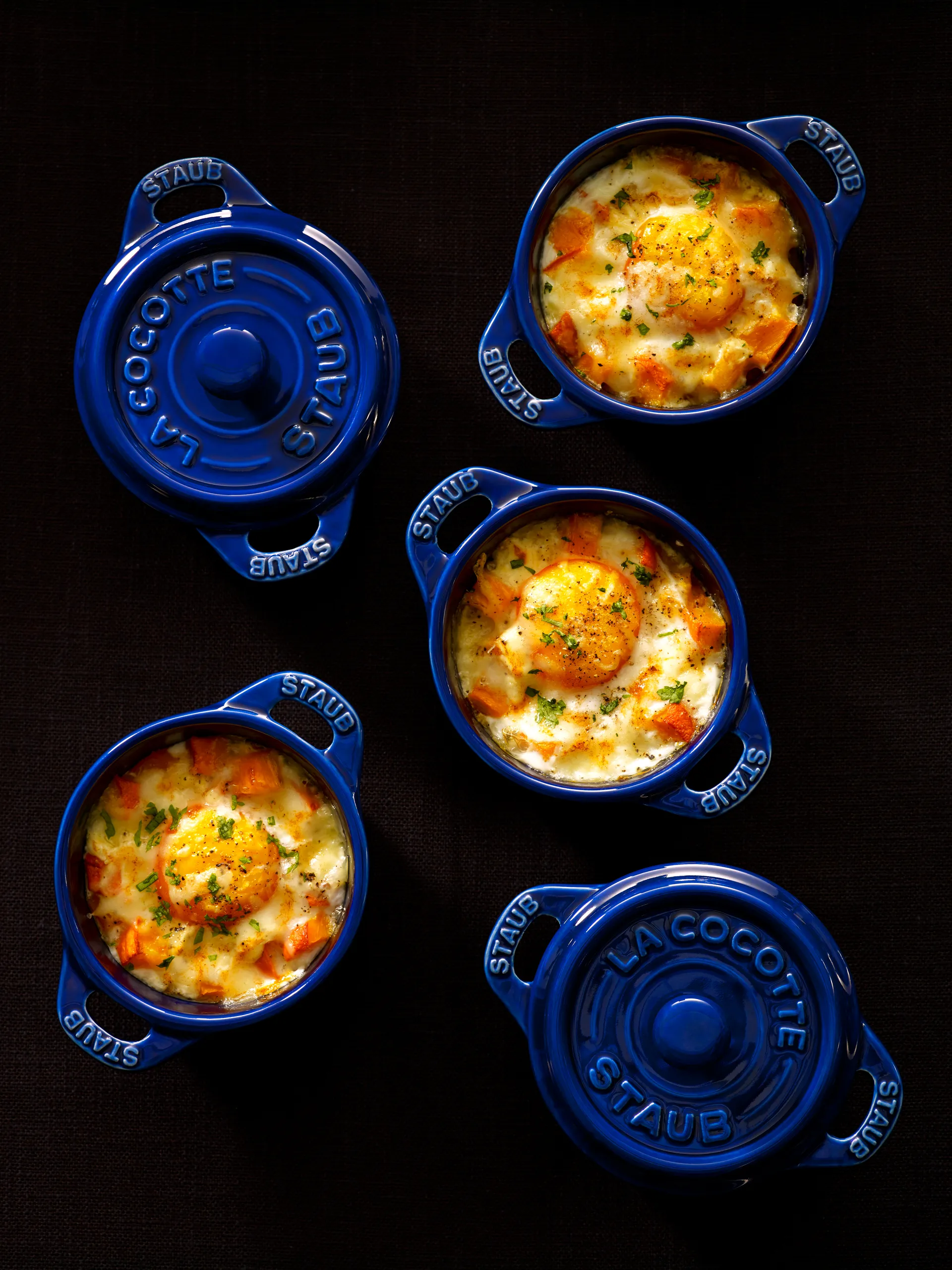 Staub rund minigryta 0,2 l, blå STAUB