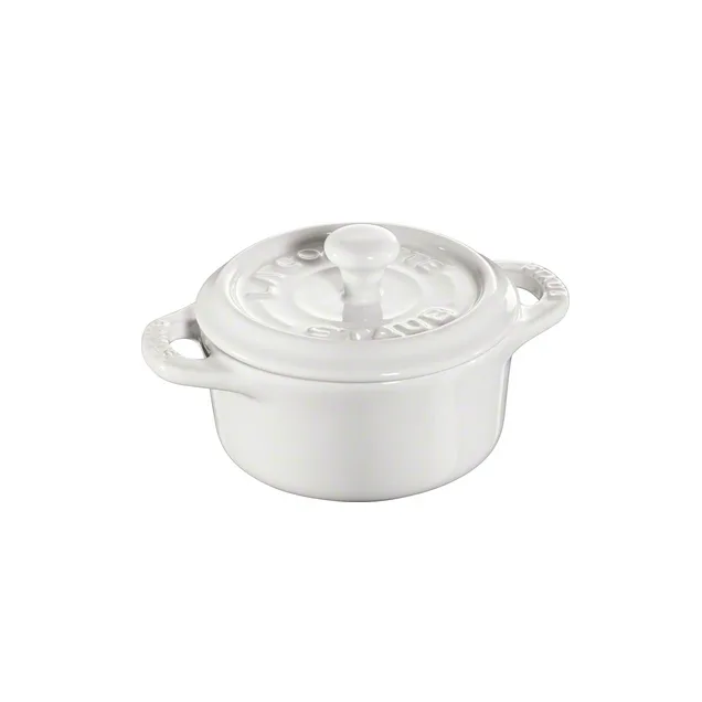 Staub rund minigryta 0,2 l, vit STAUB