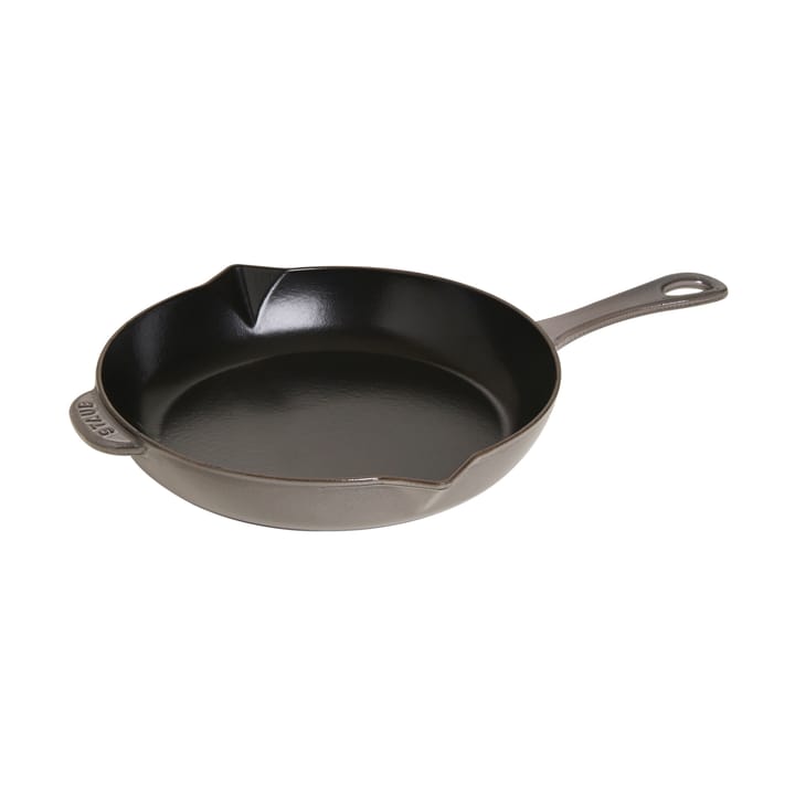 Staub stekpanna gjutjärn med hällpip Ø26 cm - Grafitgrå - STAUB
