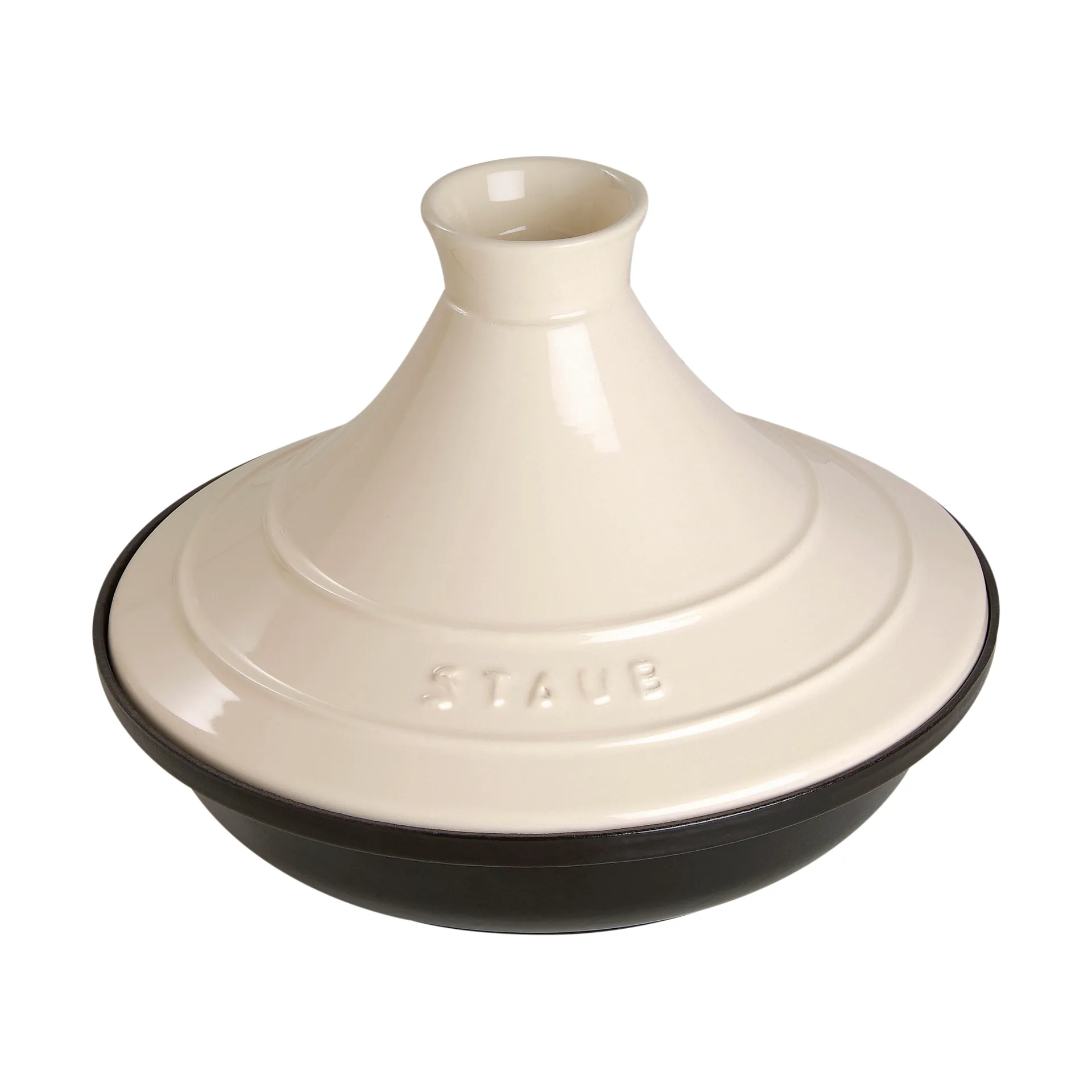 Staub Tagine gjutjärn svart-beige, 20 cm STAUB