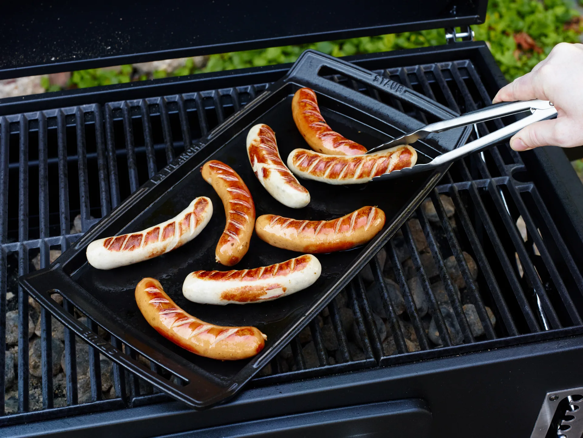 Staub Teppanyaki stekhäll med handtag 38x25 cm, Svart STAUB