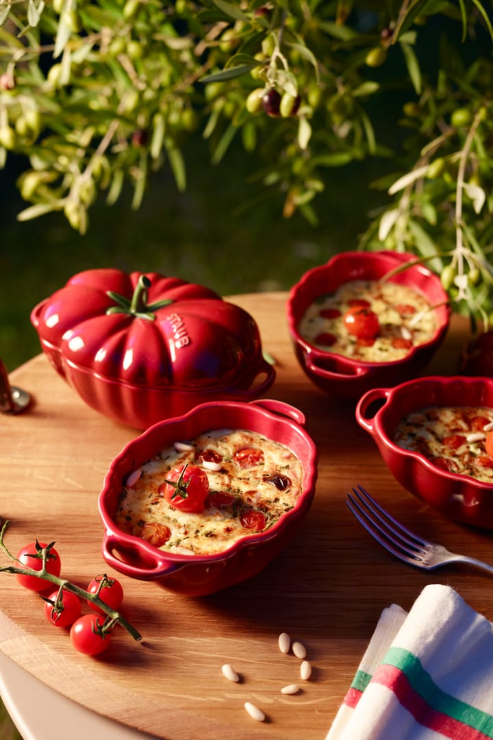 Staub tomatgryta i stengods 16 cm 0,5 l, röd STAUB