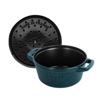 Staub Twister La Cocotte gryta 4 L - La Mer - STAUB