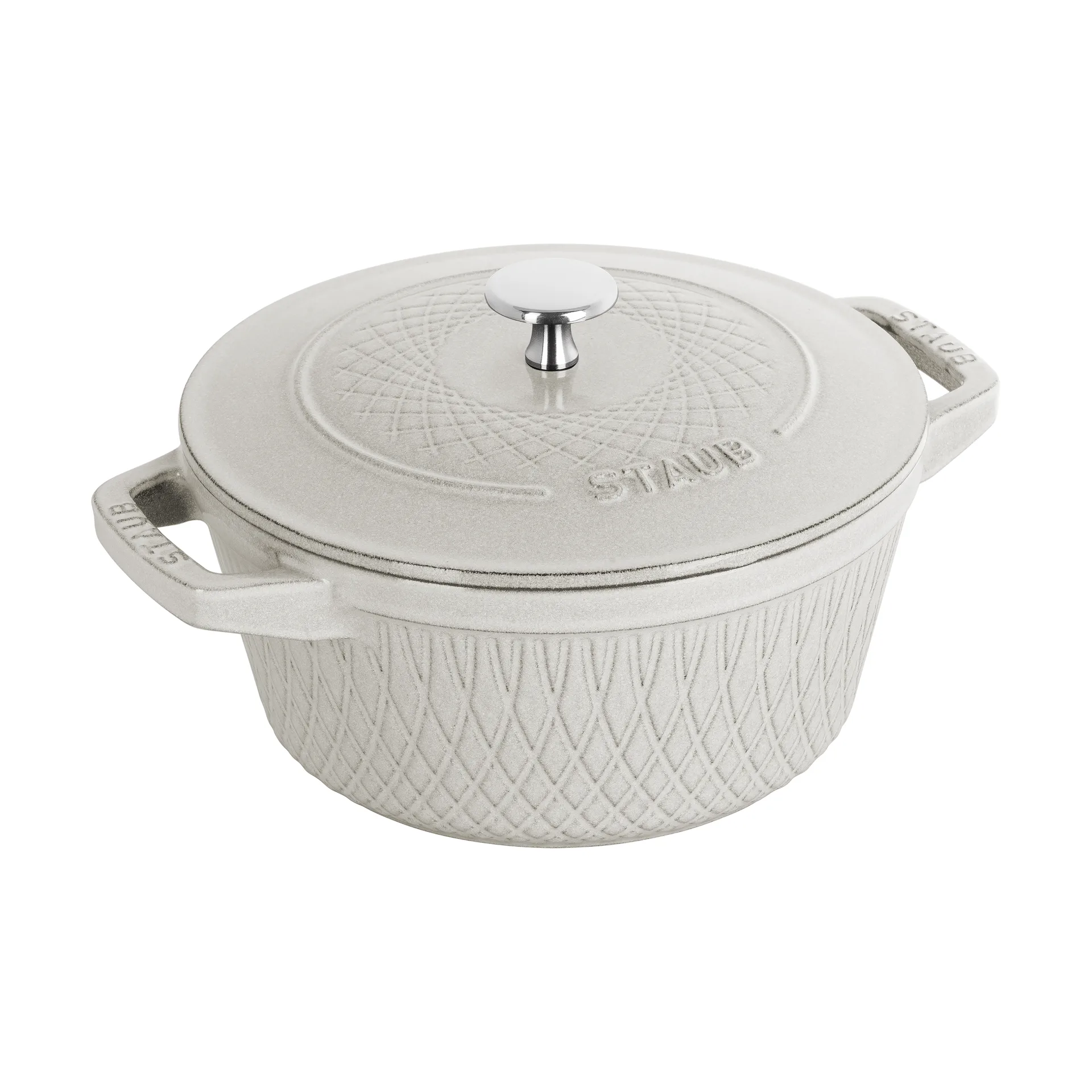 Staub Twister La Cocotte gryta 4 L, White truffle STAUB