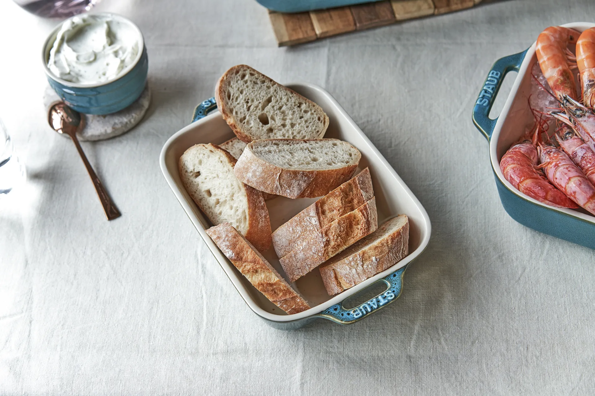 Staub ugnsform 3 delar, Antik turkos STAUB