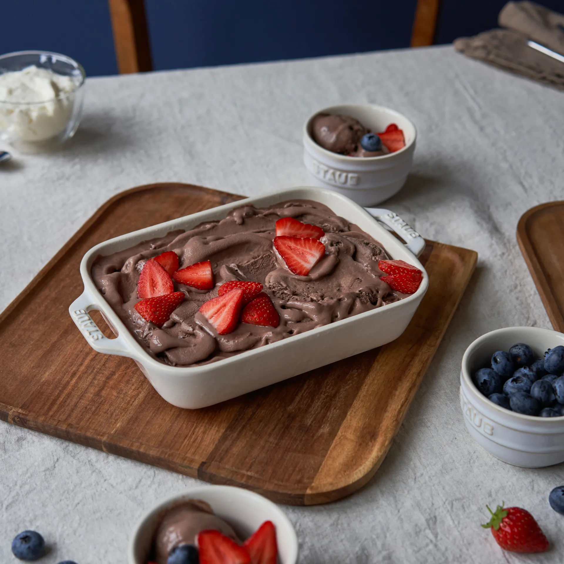 Staub ugnsform 3 delar, Ivory white STAUB