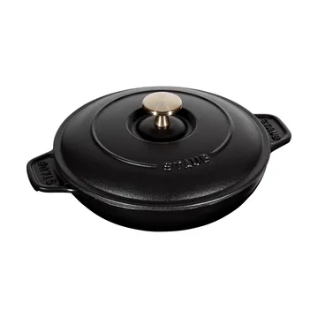 Staub ugnsform gjutjärn med lock rund Ø20 cm - Svart - STAUB