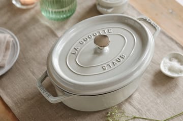 Staub White Truffle gryta oval - 4,2 l - STAUB
