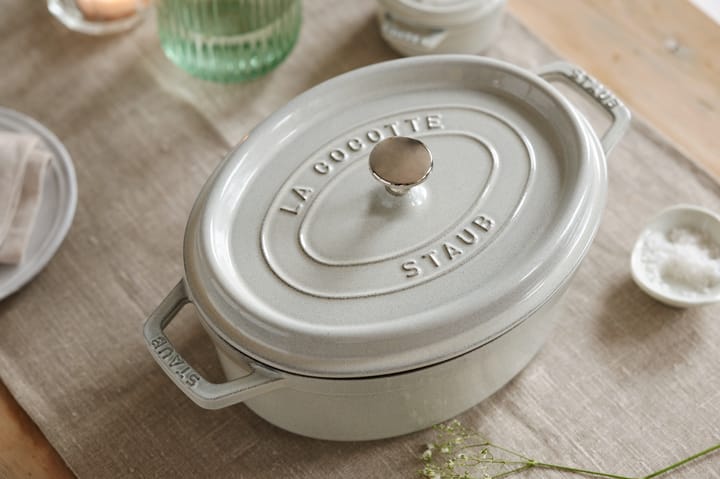 Staub White Truffle gryta oval, 4,2 l STAUB