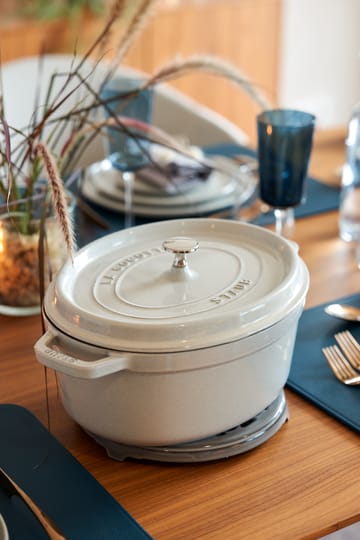 Staub White Truffle gryta oval - 5,5 l - STAUB
