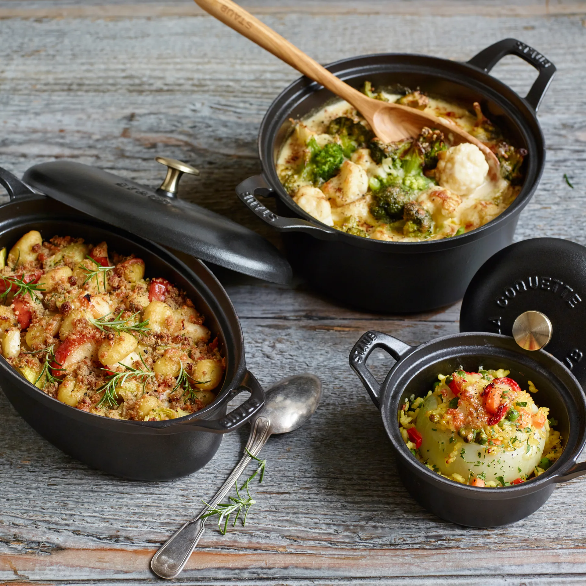 Vintage La Coquette gryta oval 1,7 L, Svart STAUB