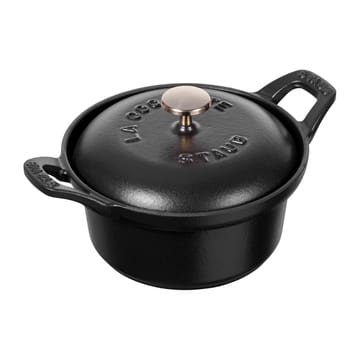 Vintage La Coquette gryta rund 0,5 L - Svart - STAUB