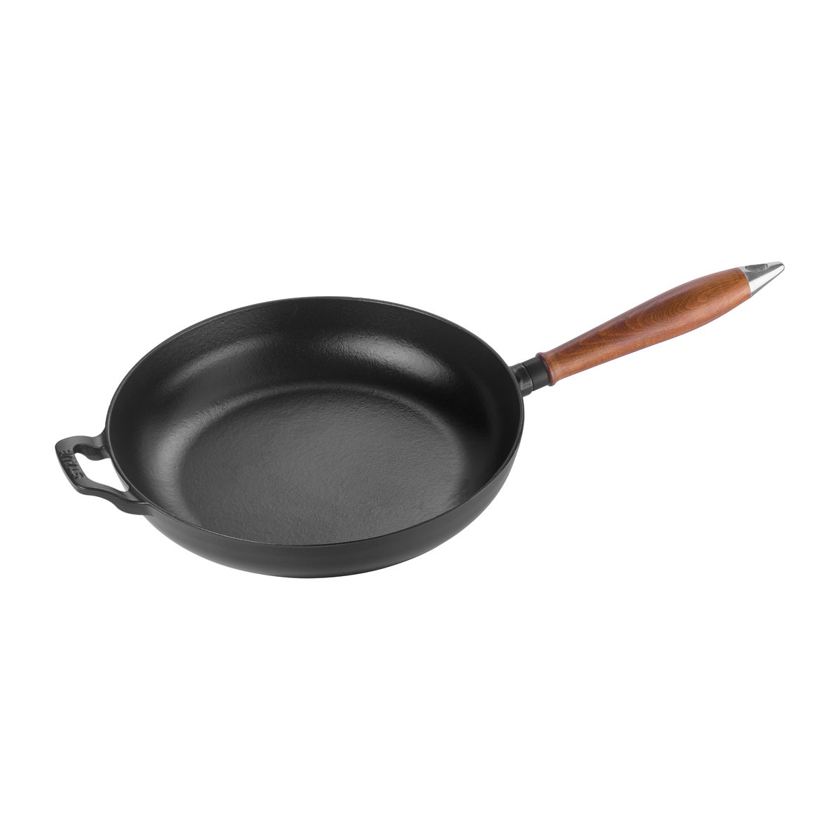STAUB Vintage stekpanna med trähandtag 28 cm Svart | Skandinavisk Design | Stekpannor | Svart