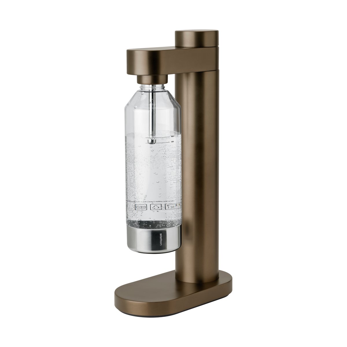 Stelton Brus kolsyremaskin Dark brown metallic | Skandinavisk Design | Kolsyremaskiner & tillbehör | Brun