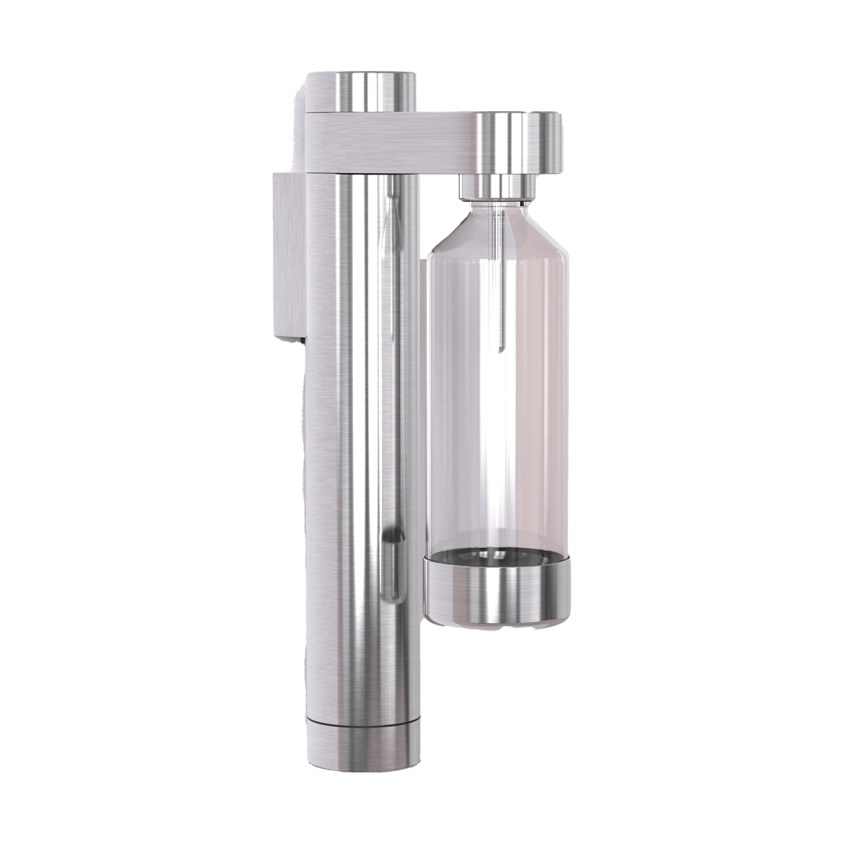 Stelton Brus vägghängd kolsyremaskin Steel | Skandinavisk Design | Kolsyremaskiner & tillbehör | Silverfärgad