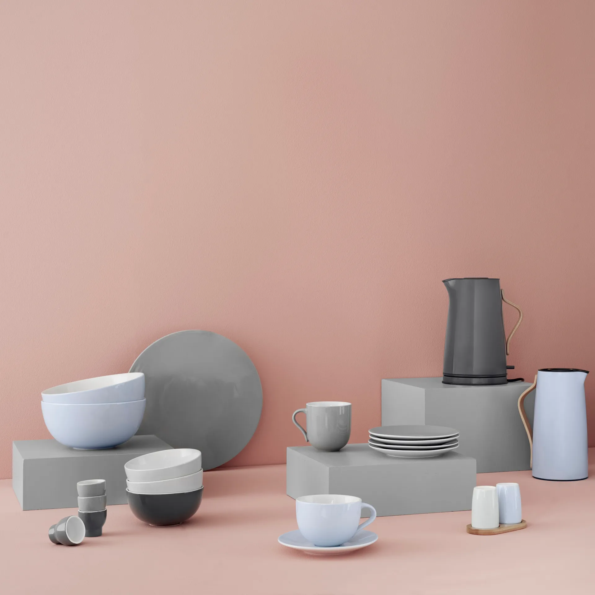 Emma tallrik 2-pack, grå Stelton