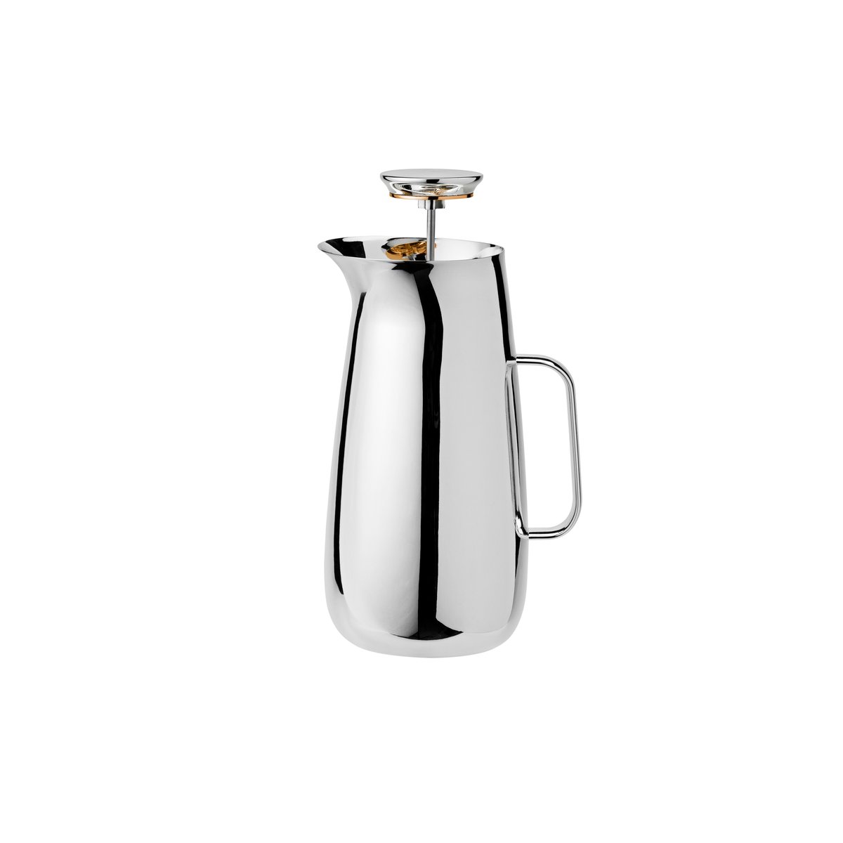 Stelton Foster presskanna te 1 l rostfritt stål | Skandinavisk Design | Presskanna | Silverfärgad