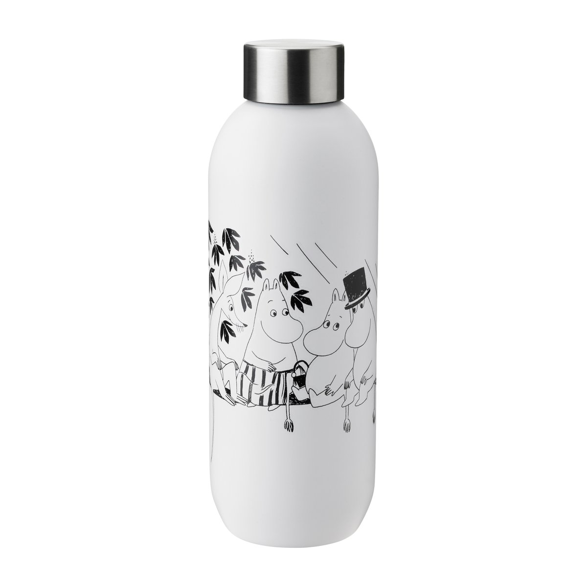 Stelton Keep Cool Mumin flaska 0,75 l Soft white-black