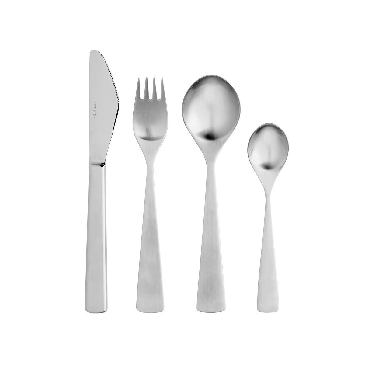 Stelton Maya bestickset 24 delar | Skandinavisk Design | Bestickset | Silverfärgad