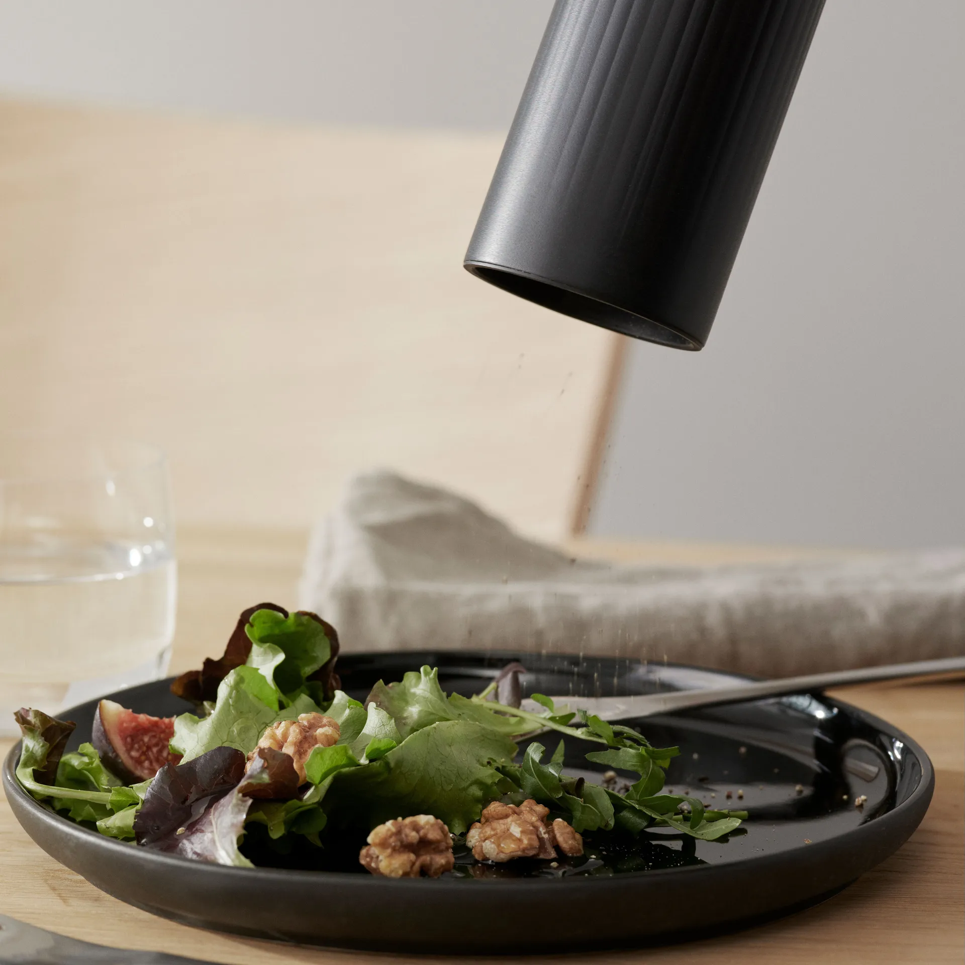 Pleat pepparkvarn, Svart Stelton