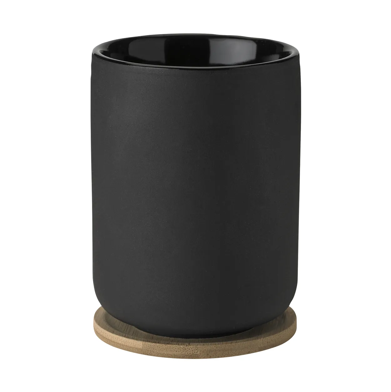 Stelton Theo termosmugg med underlägg 25 cl Black | Skandinavisk Design | Termosmuggar | Svart