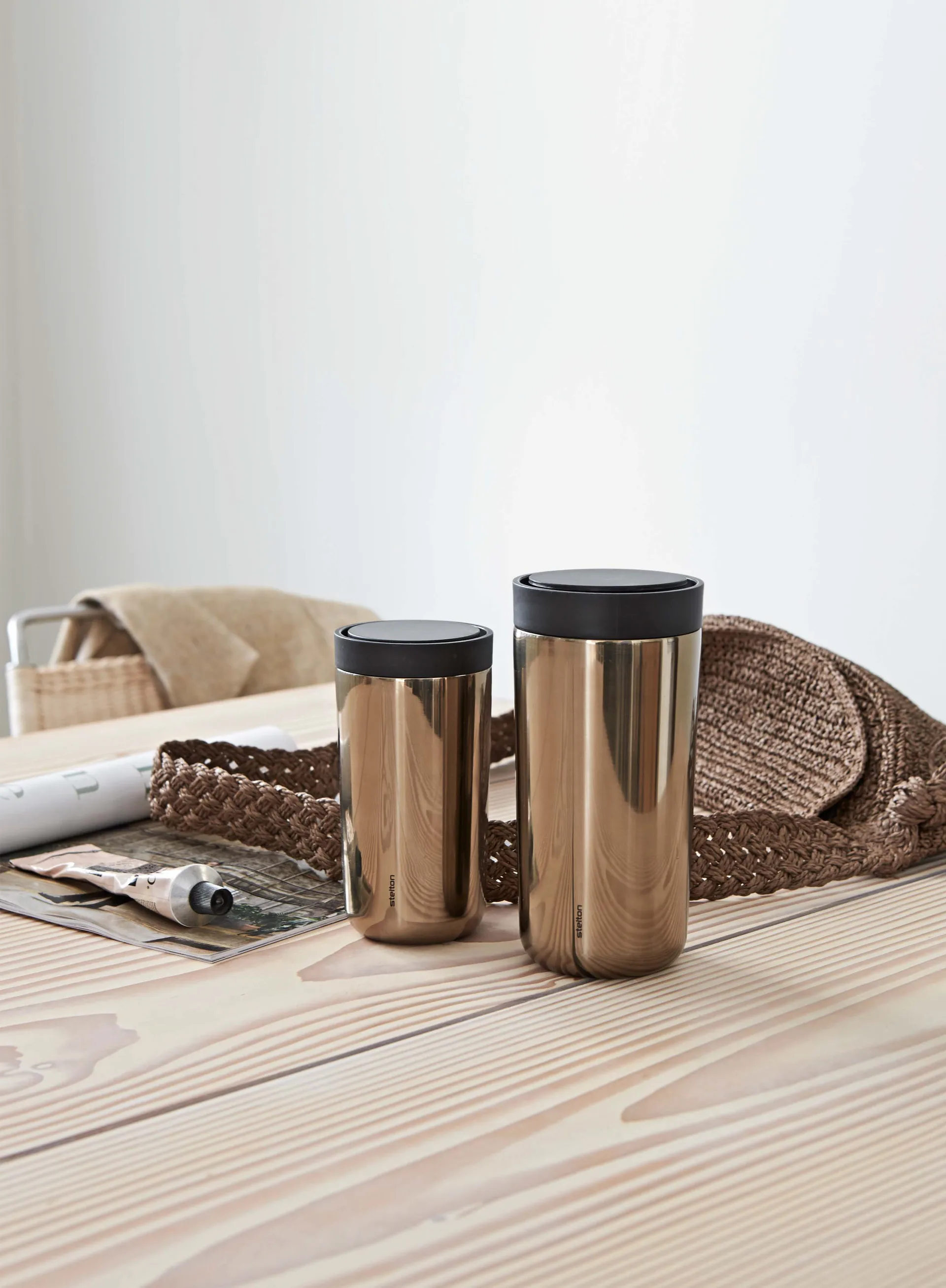 To Go Click termosmugg 0,4 l, Dark gold Stelton