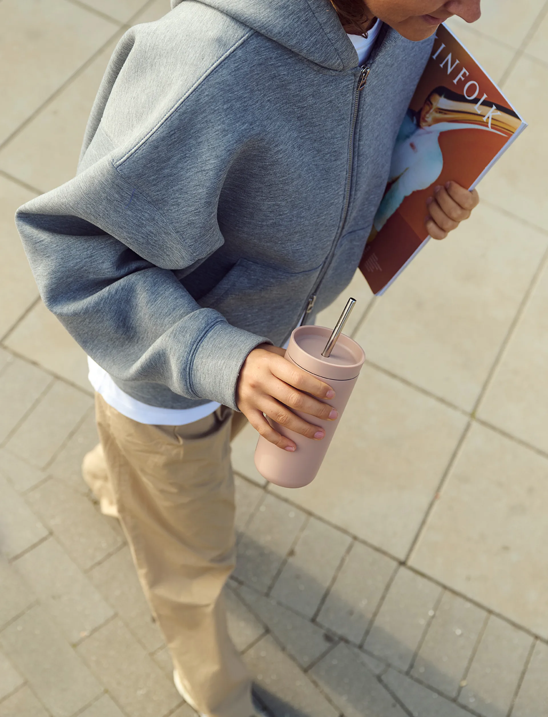 To Go Sip termosmugg med sugrör 0,4 L, Heather Stelton