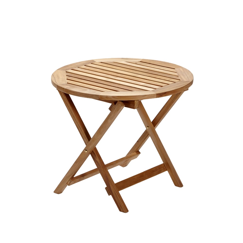 Stockamöllan Alnö sidobord 55 cm Teak | Skandinavisk Design | Trädgårdsbord | Brun