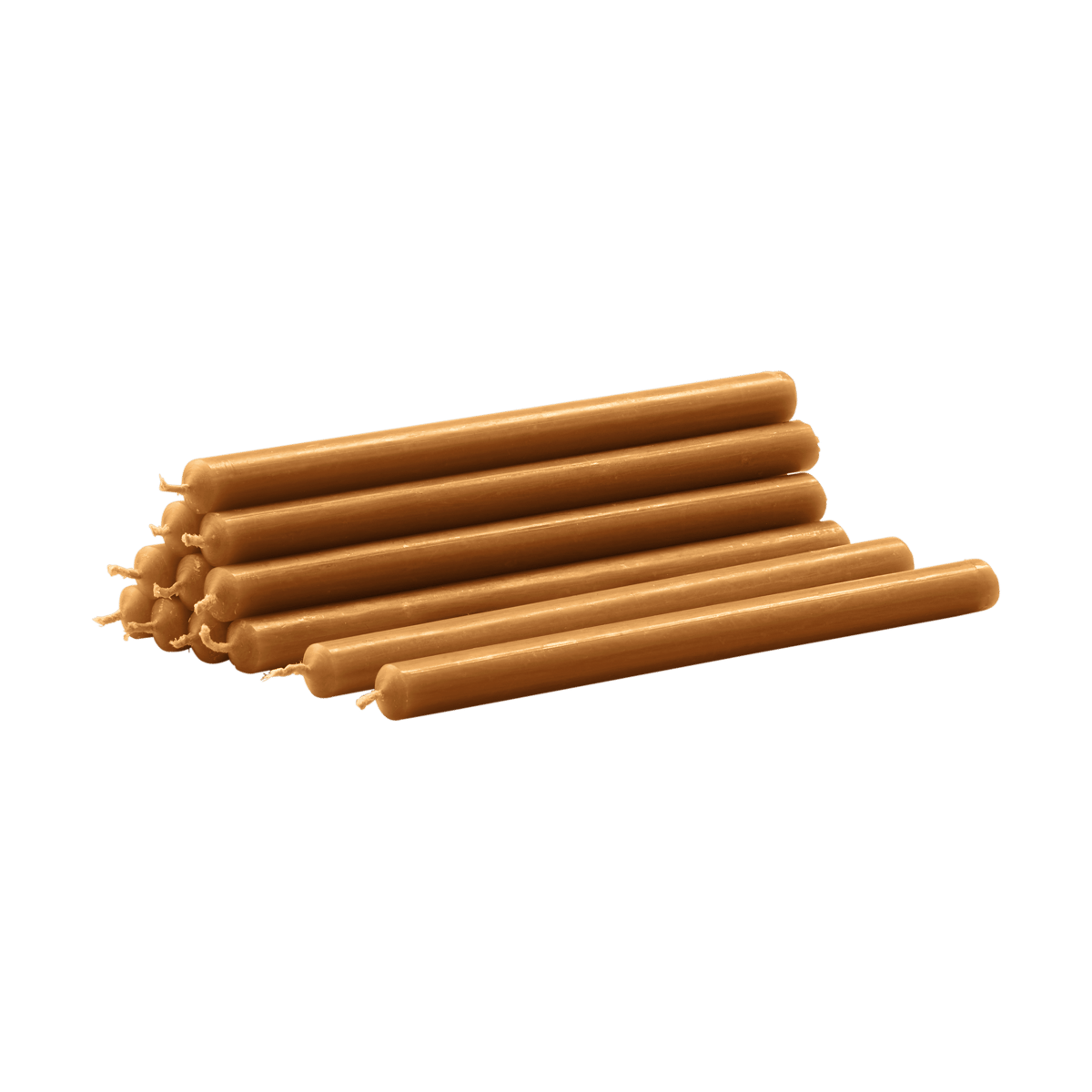 STOFF Nagel ljus 12-pack Camel | Skandinavisk Design | Ljus | Gul