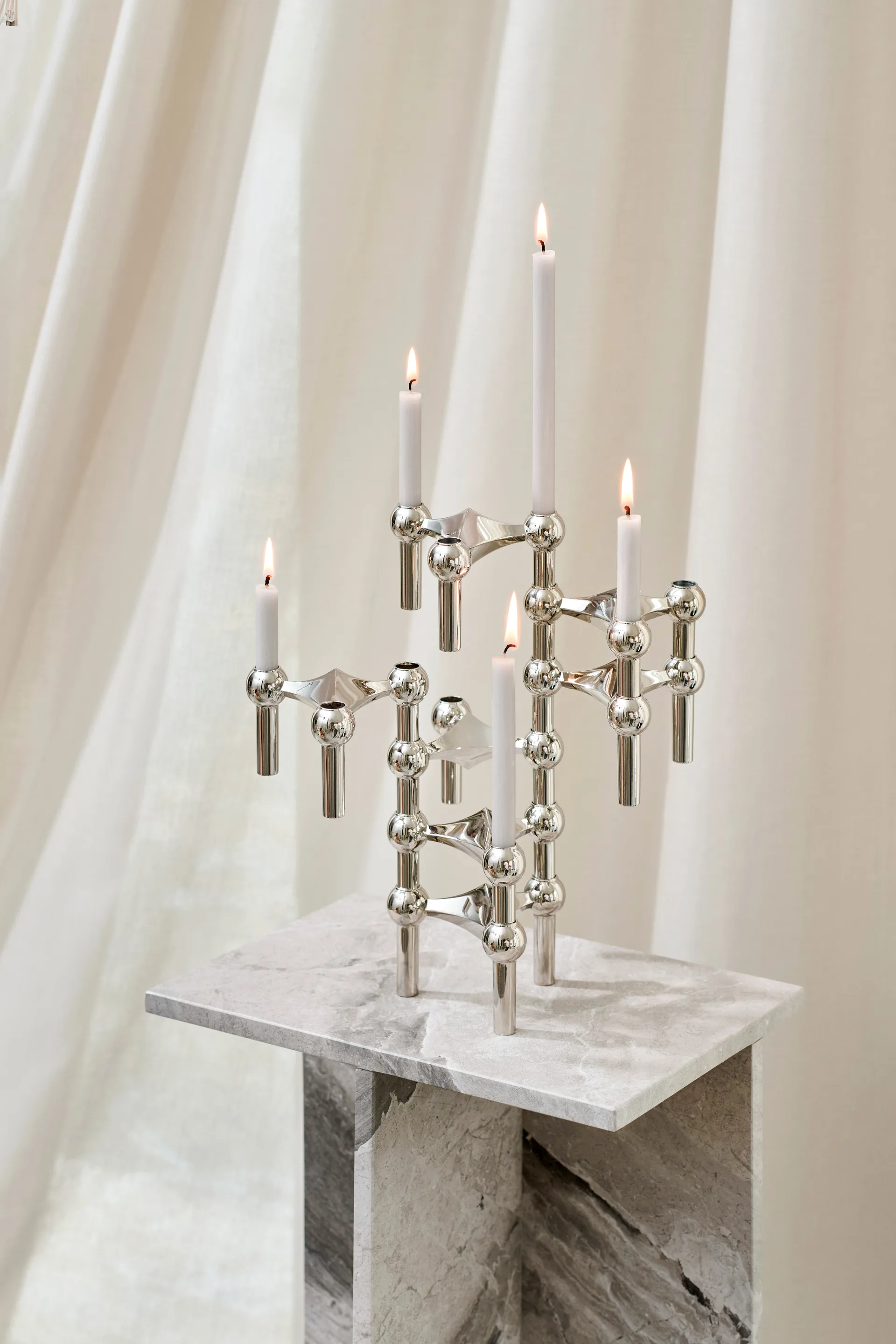 Nagel ljus 12-pack, Linen grey STOFF Nagel