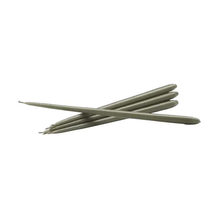 STOFF Nagel antikljus by ester & erik 6-pack - Dusty green - STOFF Nagel