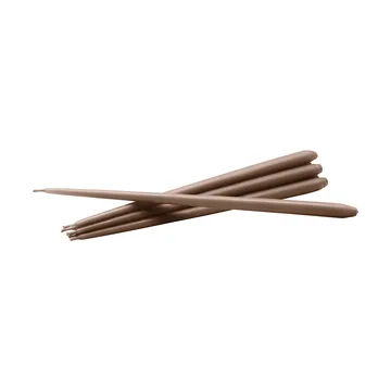 STOFF Nagel antikljus by ester & erik 6-pack - Soft brown - STOFF Nagel