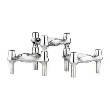 STOFF Nagel BMF ljusstake 3-pack - Krom - STOFF Nagel