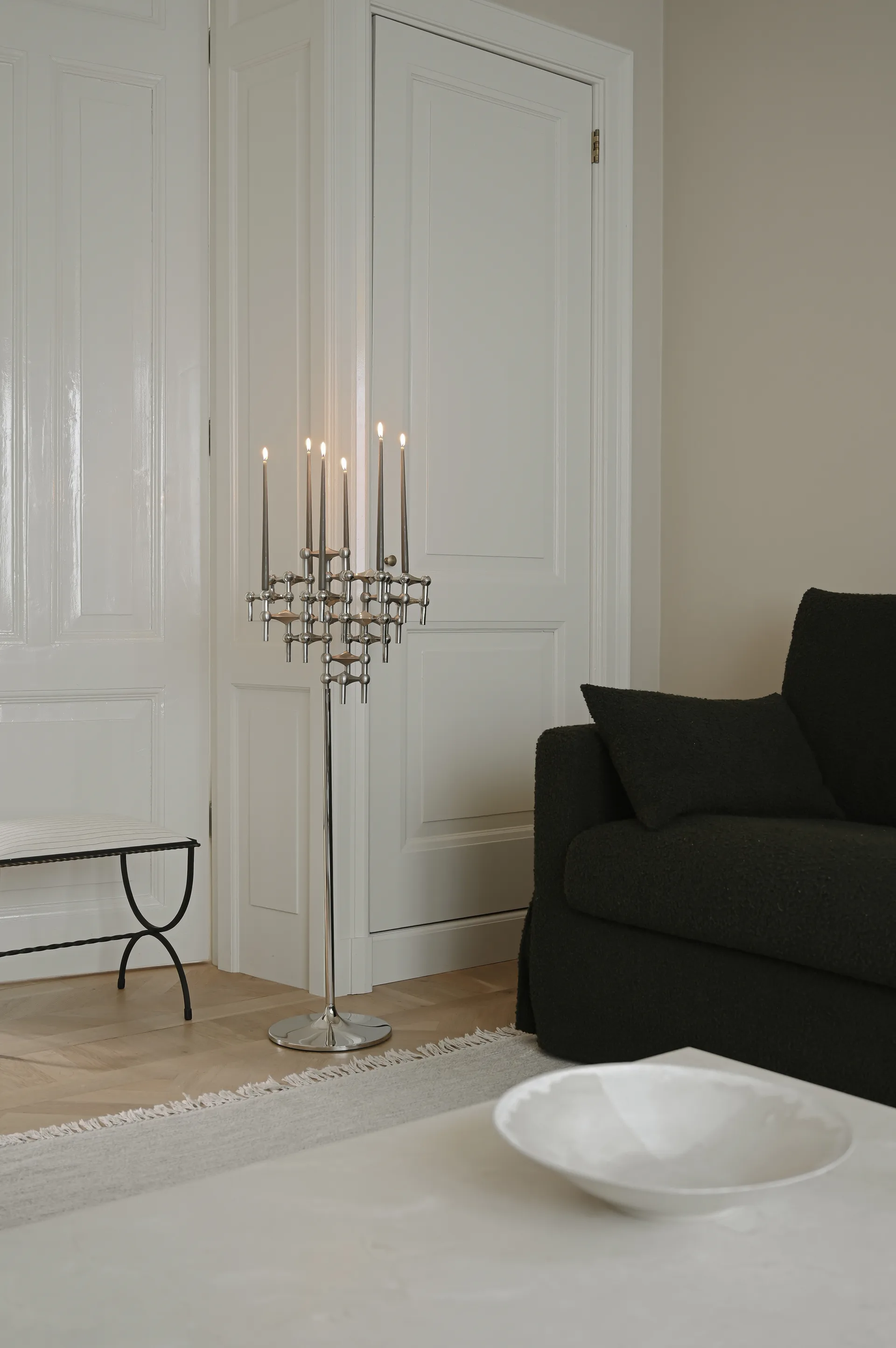 STOFF Nagel golvstativ 70 cm, Chrome STOFF Nagel