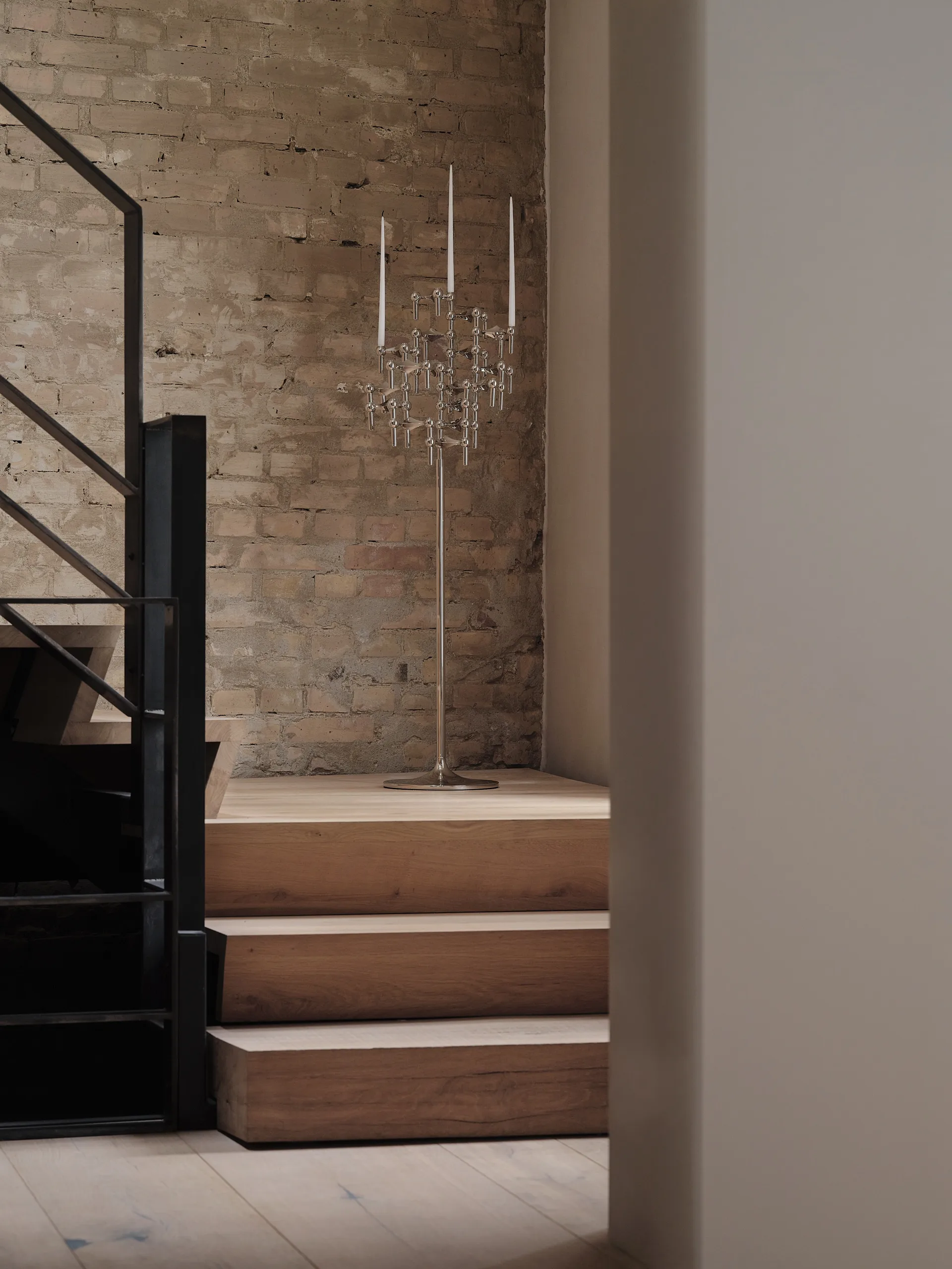 STOFF Nagel golvstativ 70 cm, Chrome STOFF Nagel