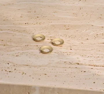 STOFF Nagel ljusmanschett 3-pack - Solid mässing - STOFF Nagel