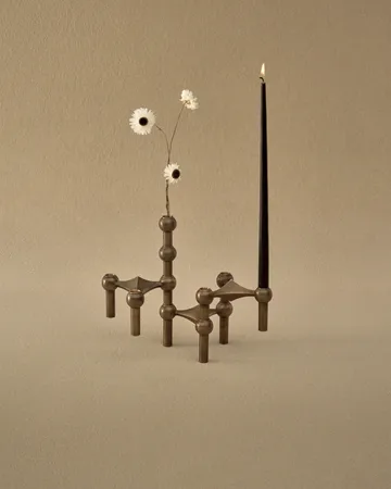 STOFF Nagel ljusstake 3-pack - Bronzed brass - STOFF Nagel