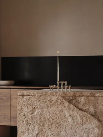 STOFF Nagel ljusstake 3-pack - krom - STOFF Nagel