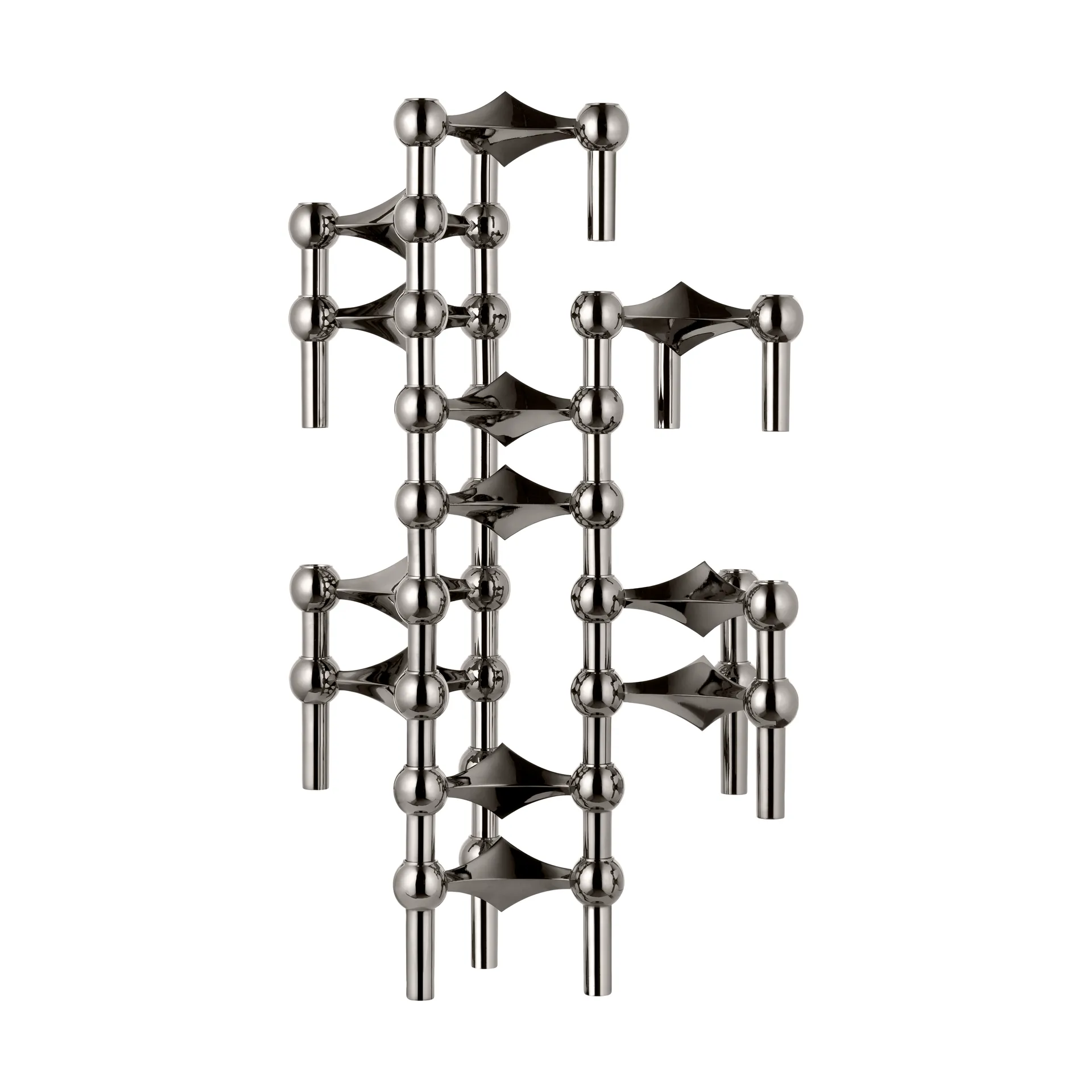 STOFF Nagel ljusstake 3-pack, Svart krom STOFF Nagel