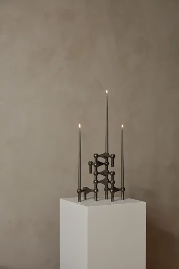 STOFF Nagel ljusstake 3-pack - Svart krom - STOFF Nagel