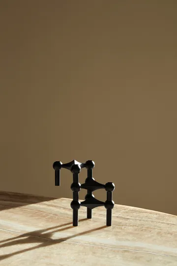 STOFF Nagel ljusstake 3-pack - svart - STOFF Nagel