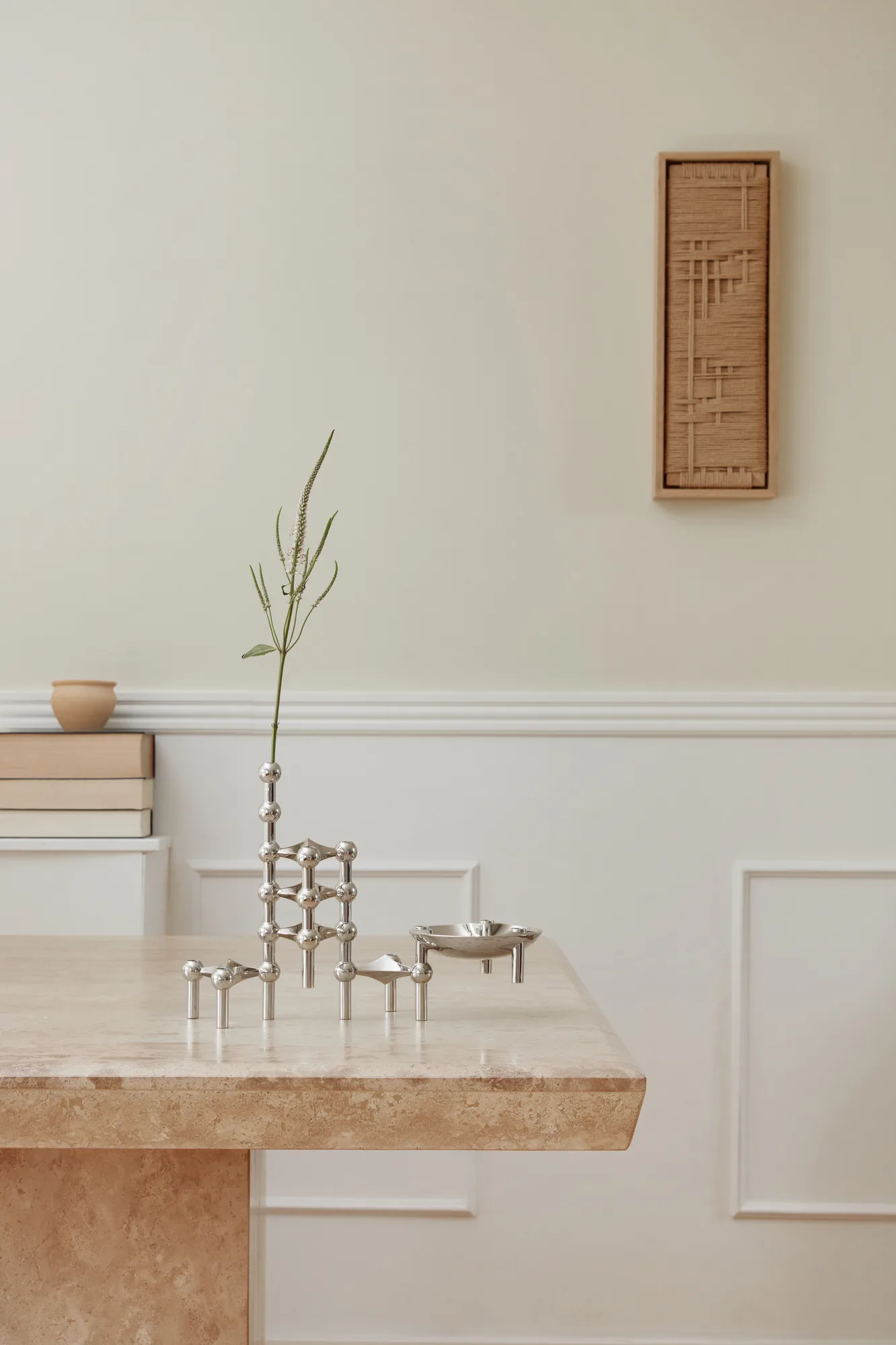 STOFF Nagel ljusstake, krom STOFF Nagel