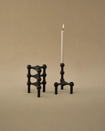 STOFF Nagel ljusstake - matt svart - STOFF Nagel