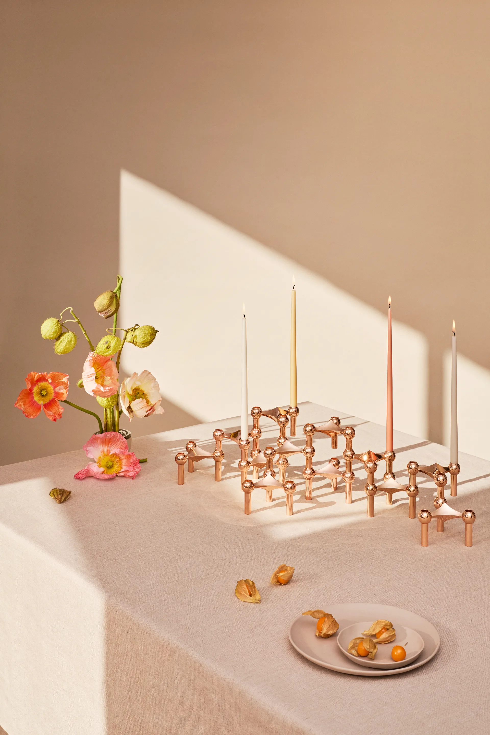 STOFF Nagel ljusstake, Roséguld STOFF Nagel