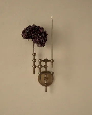 STOFF Nagel ljusstake vägg - Bronzed brass - STOFF Nagel