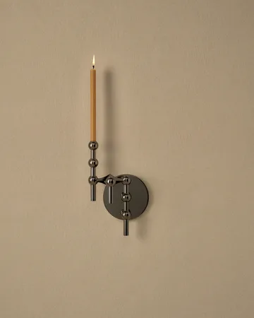 STOFF Nagel ljusstake vägg - Svart krom - STOFF Nagel