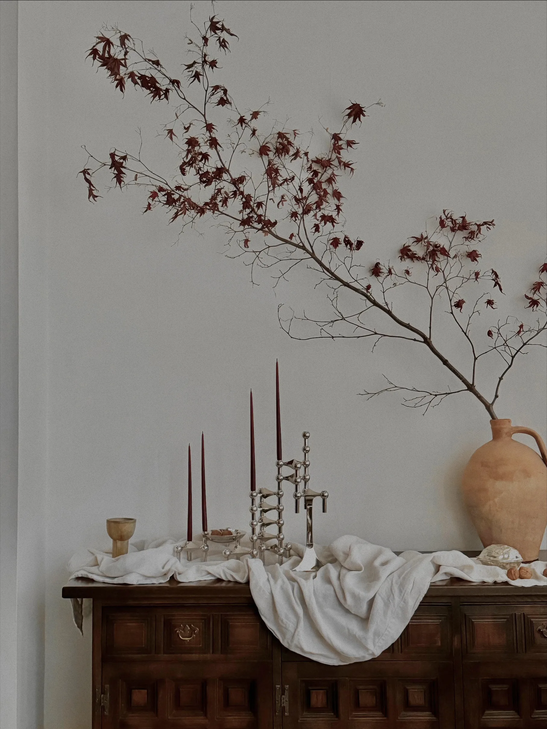 STOFF antikljus by ester & erik 6-pack, Burgundy red STOFF