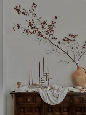 STOFF antikljus by ester & erik 6-pack - Burgundy red - STOFF