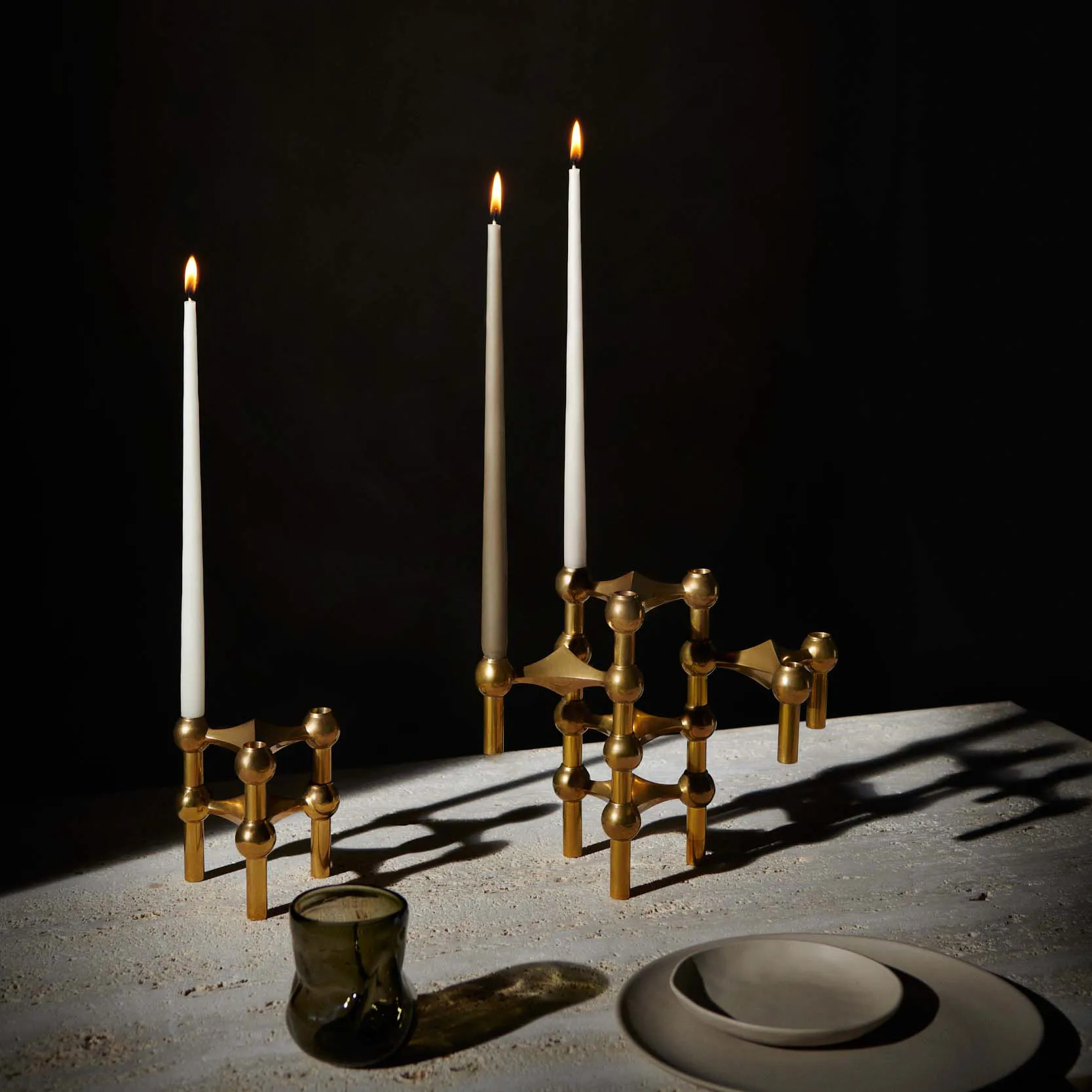 STOFF antikljus by ester & erik 6-pack, Taupe STOFF